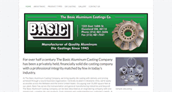 Desktop Screenshot of basicaluminum.com